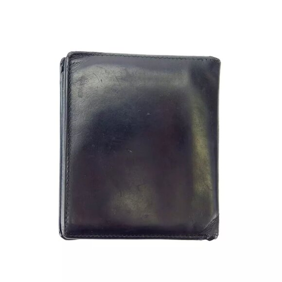 GUCCI two-fold wallet logo plate leather Authentic used - Picture 2 of 8